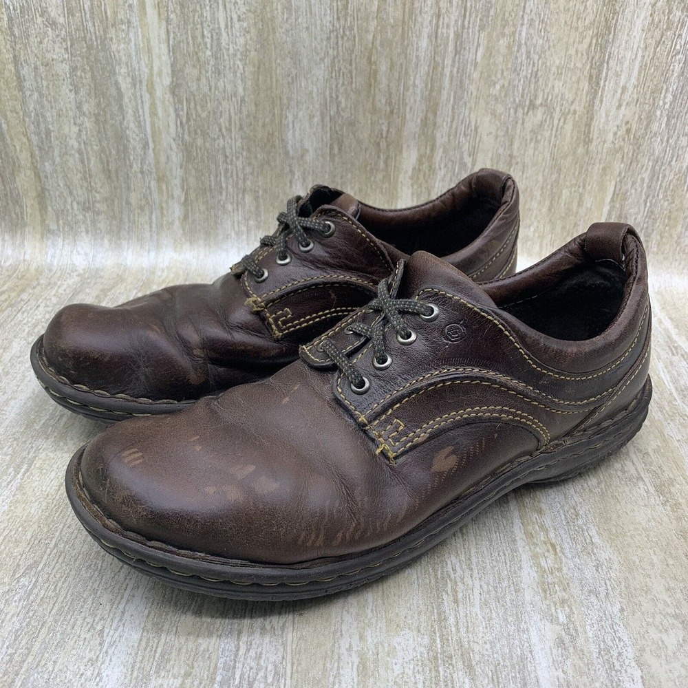 BORN Jean T Moro Leather Lace Up Shoes Brown‎ Casual Walking Oxfords Womens 7.5